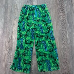 Minecraft boys fleece pajamas pants size 8